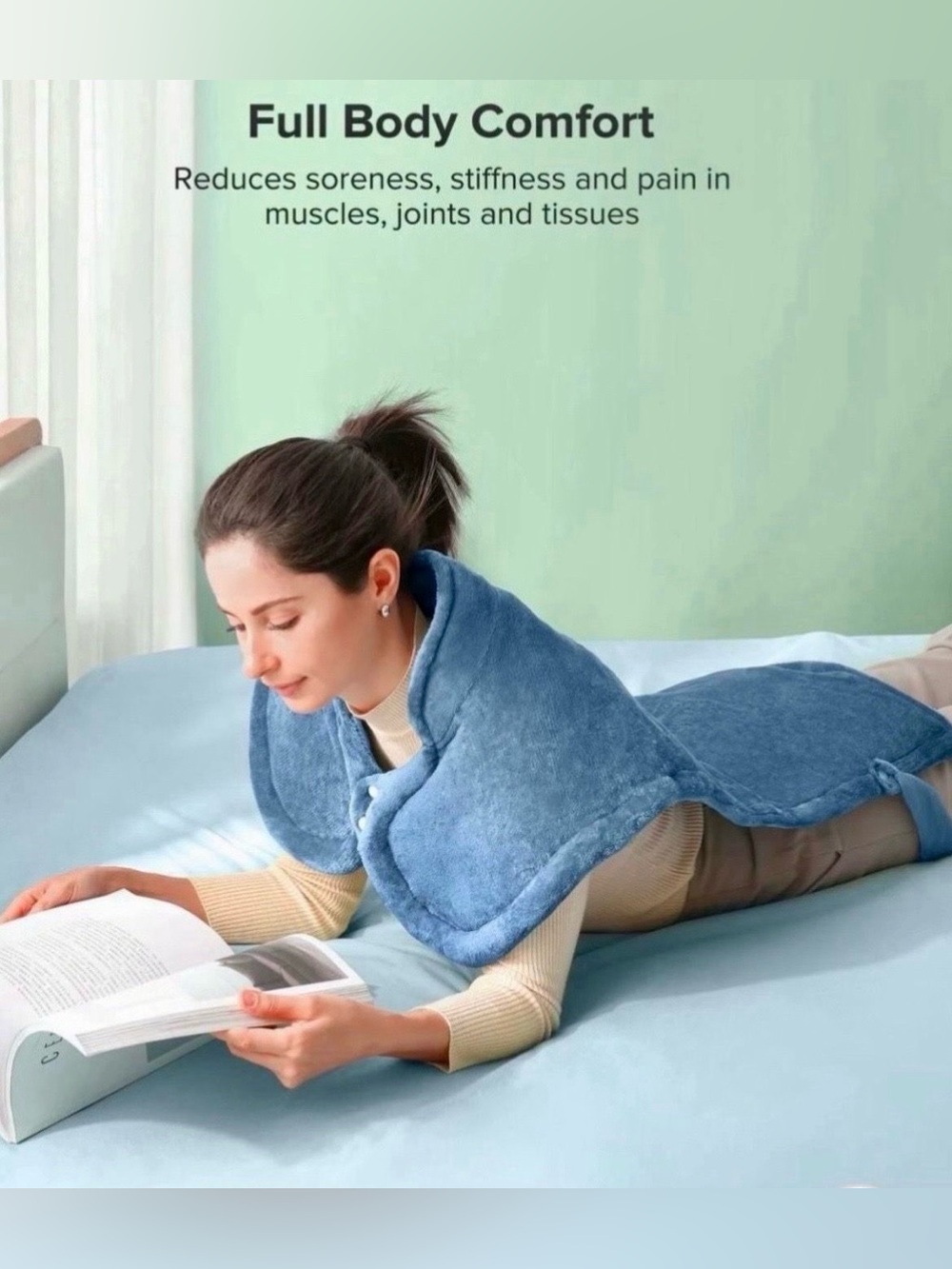 Sable Electric Heated Pad XXX-Large 25"in x 32'in Fast Heating Pad for Back Pain